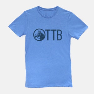 OTTB Off Track Thoroughbred Horse T-shirt Tee Columbia Blue