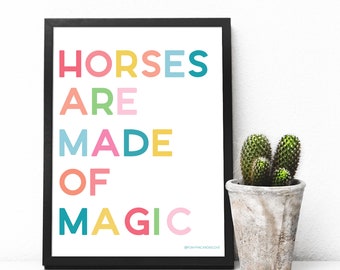 Horses Are Made of Magic Digital Download 8x10 print