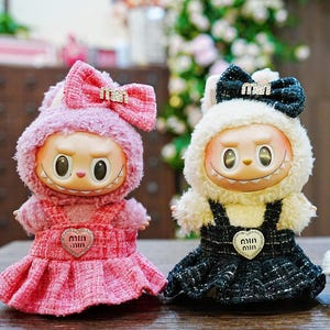 Labubu handgemachte hochwertige Mode Kleid, Labubu Anzug Kleidung Outfit, Labubu Kleidung, Labubu Puppenkleidung Designer(Puppe nicht enthalten)