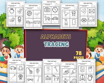 Alphabet Tracing Workbook for Kids: Preschool Writing Practice (PDF Download)