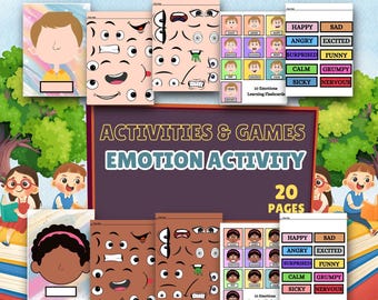 Afdrukbaar pakket emotie-activiteiten: herkenning opbouwen, sociale vaardigheden (pdf-download)