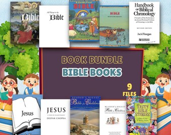 Childrens Bible Stories Book Bundle 9 PDF Files Christian Kids Activity Book Bible Lessons Homeschool Printable Pack