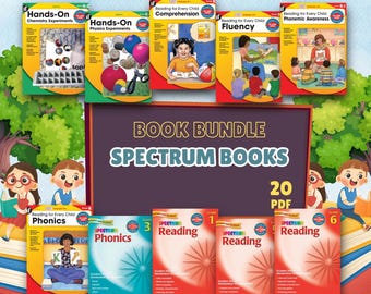 Spectrum Books Mega-leerbundel: klanken, lezen, wetenschappelijke werkbladen (20 pdf)