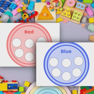 Preschool Color Sorting Activities 12 Printable Toddler Learning Worksheets Color Recognition Homeschool Educational PDF Pack image 10