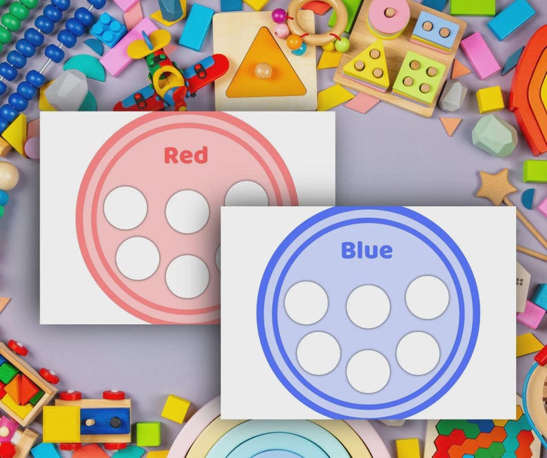 Preschool Color Sorting Activities 12 Printable Toddler Learning Worksheets Color Recognition Homeschool Educational PDF Pack image 10