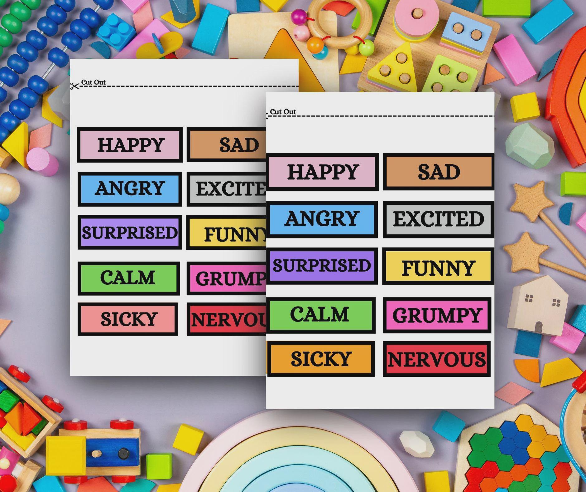 Emotion Activity Printable Pack: Build Recognition, Social Skills (PDF ...