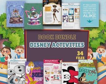 Printable Games Crafts Worksheets Bundle 34 PDF Files Mega Activity Pack Kids Learning Homeschool Printables Download