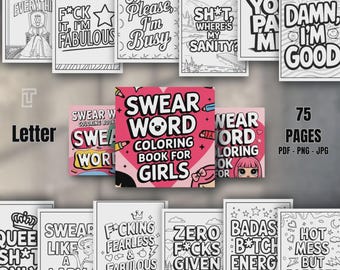 75 páginas para colorear de malas palabras solo para adultos