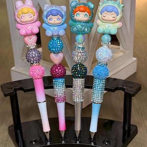 Beaded Charcter Pens, Baobao Characters, Japanese Colletables