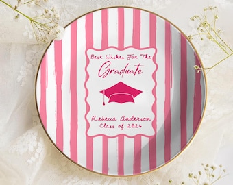 Spersonalizowana tacka na pierścionki studenckie, prezent na ukończenie szkoły w 2026 roku, spersonalizowana tacka na biżuterię, pomysł na prezent dla absolwentki