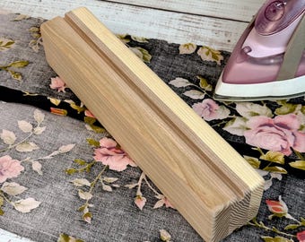 Wooden Tailors Clapper Board Double-sided 30cm, Pressing Board, Dressmaking, Ironing & Sewing Tool, Handmade Sewing Gift, Sewing Accessories