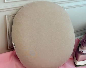 Tailors Ham, Beige Pressing Round Ham, Sewing Tool