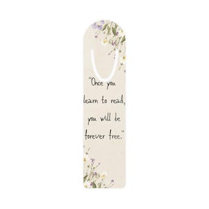 Metal &quot;Forever Free&quot; Bookmark - Unique Handcrafted Book Accessories, Reading Gift, Literary Gift, Book Lover Gift, Metal Bookmark
