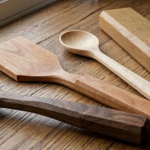 Artisan Culinary Set | Pro-Series Hand-Carved Utensil Plans | Professional Carving Instructions
