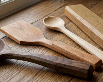 Artisan Culinary Set | Pro-Series Hand-Carved Utensil Plans | Professional Carving Instructions