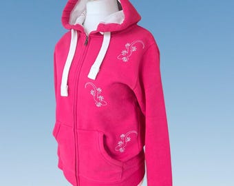 Gecko Adventures: Sudadera con capucha y cremallera; Chaqueta gecko lagarto bordada