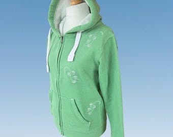 Gecko Adventures: Sudadera con capucha y cremallera; Chaqueta gecko lagarto bordada
