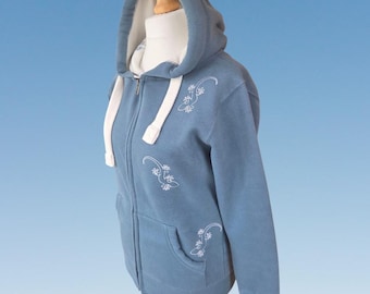 Gecko Adventures: Sudadera con capucha y cremallera; Chaqueta gecko lagarto bordada