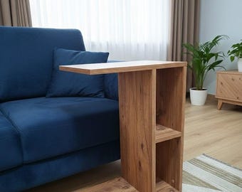 C Table,C Side Table with Shelf, Modern Laptop Desk, Sofa Table