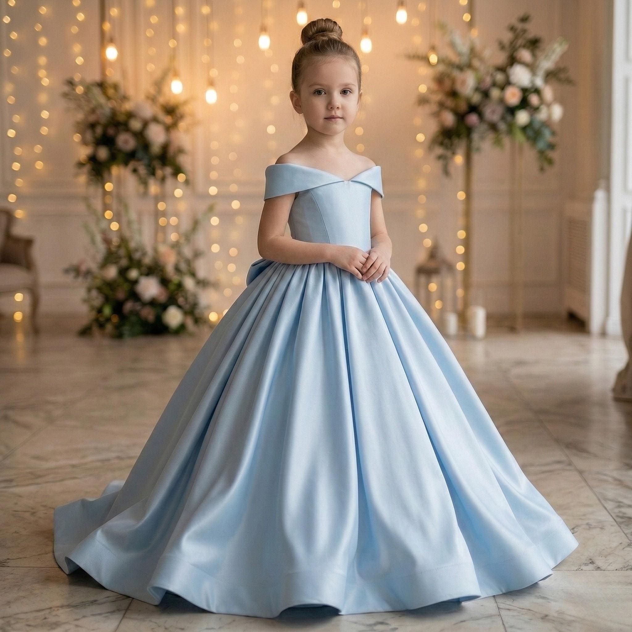 Light Blue Dress With Back Bow - Etsy