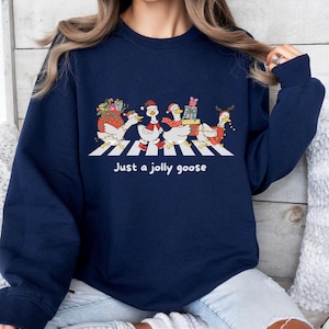 Lustiger Gans Weihnachtspulli, Weihnachtsparty Tshirt, Weihnachts Pullover Partnerlook, Friendsmas Hoodie, Weihnachts Tshirt, Family Outfit