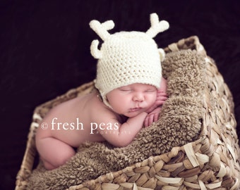 Woodland Fawn Hat/Deer Photography Prop- Newborn PDF Pattern- crochet