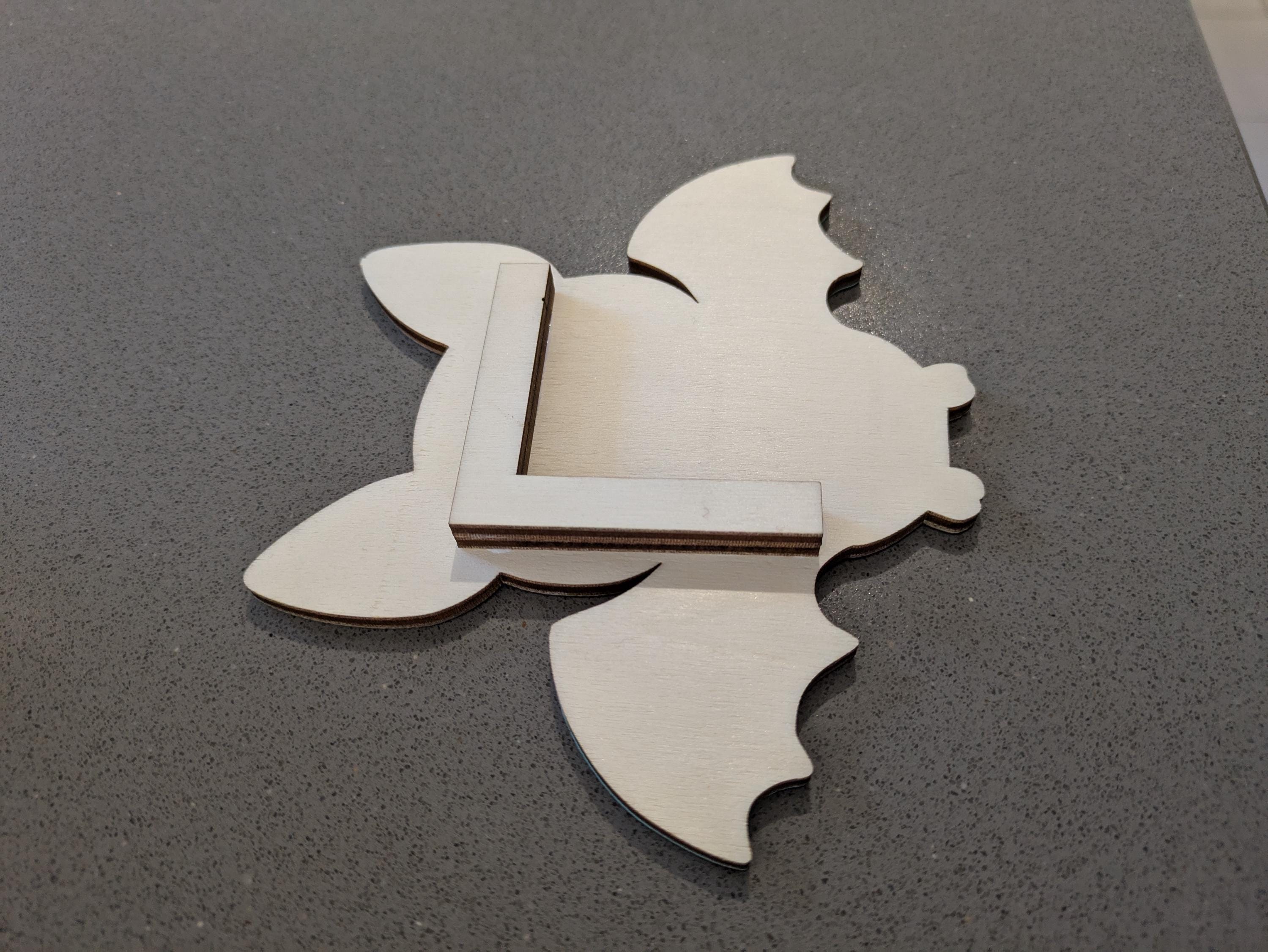 Cute Bat Corner Decoration SVG | Multilayer Laser Cut & Papercraft ...