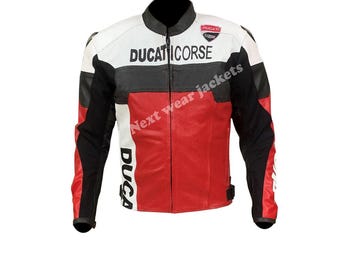 Genuine Leather Motorcycle Jacket Men | CE Armored Cowhide Biker Jacket | Racing Touring Riding Gear