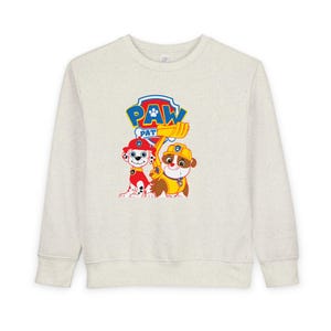 PAW Patrol Boys Sweatshirt - Marshall, Chase & Rubble 100% Cotton Kids Jumper