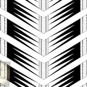 Samoan Floral Wave Tattoo Design | Digital Download