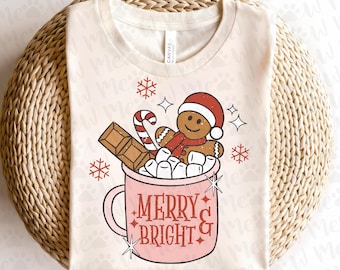 Christmas Sublimation Gingerbread Cookie PNG Shirt,Christmas Coffee gingerbread cookies PNG