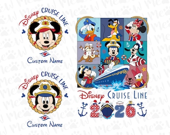 Disney Mickey And Friends Cruise Line Custom Png, Disney Cruise Png, Disney Family Trip Png, Cruise Birthday Png, Cruise Squad Png