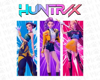 Cazador de demonios PNG, Kpop PNG, Saja Girls PNG, Derpy Tiger, K pop Huntr Clipart, Regalo para amantes del anime, Camiseta de fan de Kpop, Arte K-pop, Descarga digital