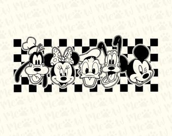 Musse Pigg och vänner Svg Png, familjesemester Svg Png direktnedladdning utskrivbar design Svg för Cricut skärfil vinyl skärfil