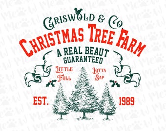 Griswold Christmas Tree Farm PNG Merry Christmas Png Christmas Vacation PNG Family Christmas Png Christmas Movie Png Retro Christmas png