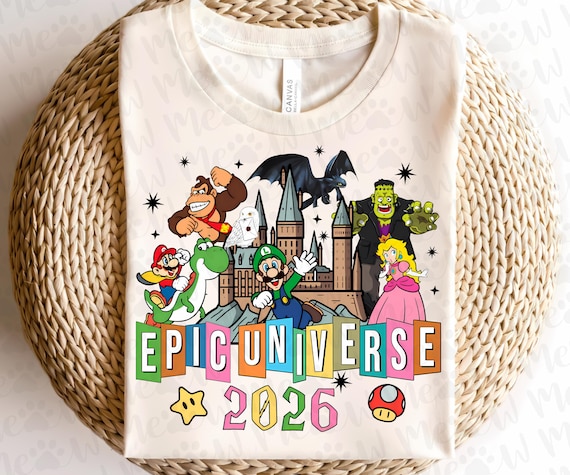 Vintage Retro Epic Universe Studios Digital PNG Download, Orlando