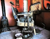 Antique barbers chair Photo by Vickie Hanson