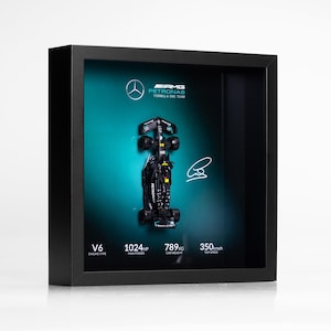 Mercedes F1 W14 Hamilton 2023 1:43 | Framed Collectible Model Car | Formula 1 Wall Art | Gift for Motorsport Fans & Mercedes Lovers