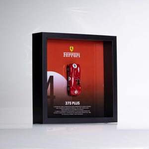 Ferrari 375 Plus 1:43 | Framed Collectible Model Car | Classic Racing Wall Art | Gift for Ferrari Fans & Vintage Motorsport Collectors