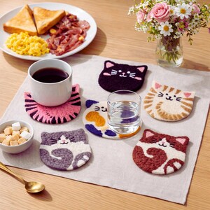 DIY Punch Needle Coaster Kit: 6-Piece Embroidery Starter Set image 6