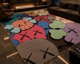 Hypebeast Begleiter Teppich Handgetufteter Großer Streetwear Teppich Modernes Luxus-Gaming Zimmer Dekor