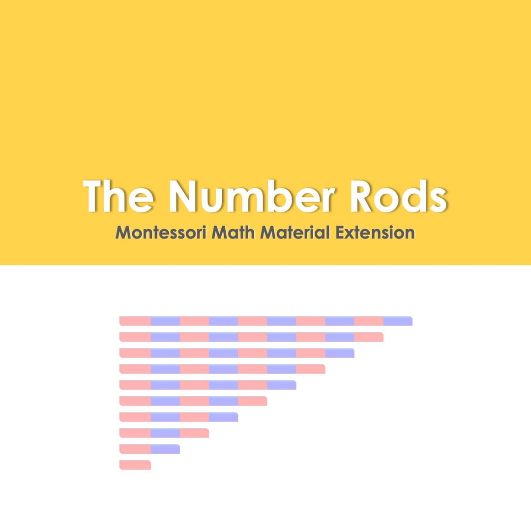 Montessori Number Rods (english) – Extension Activities | Command Cards ...