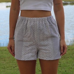 Upcycled Towel Shorts | Handmade Terry Cloth Beach Shorts | Sustainable Comfy Loungewear
