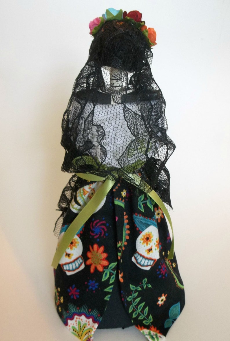 Catrina doll. Day of the Dead Paper Mache Catrina doll. Etsy