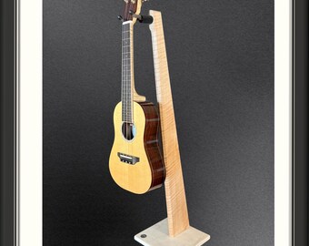 Handmade Maple & Marble Display Stand for Ukuleles or Mandolins
