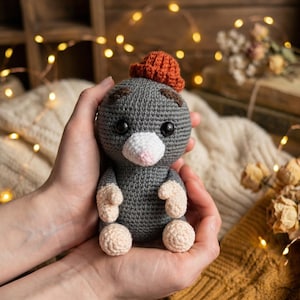 Crochet Mole Pattern: Amigurumi Forest Animal (PDF Pattern)