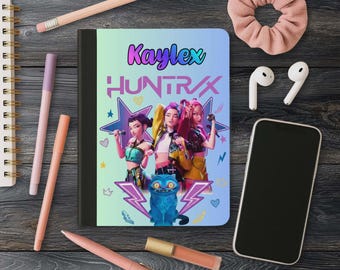 Demon Hunters Inspired K-POP Notebook- Handmade Composition Notebook with name