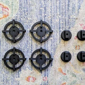 QUICK SHIP - Black "The OG" Mud Kitchen Oven Burners and Knobs, Pretend Play