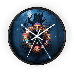 Enchanting Mushroom Wall Clock, Whimsical Decor for Nature Lovers, Forest-Themed Home Accent, Unique Gift for Fantasy Fans, Mystical [...]