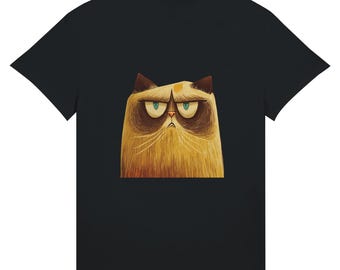 Grumpy Cat Shirt, Funny Angry Cat Graphic Tee